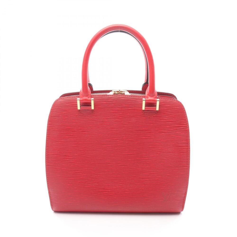 Louis Vuitton Pont Neuf Epi Castilian Red Handbag Leather